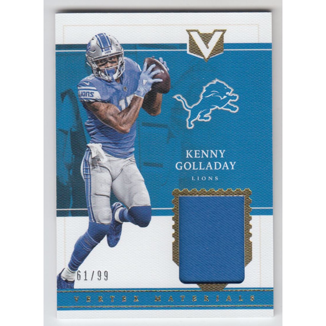 2017 Panini Vertex Vertex Materials #37 Kenny Golladay/99 2017 Panini Vertex Vertex Materials #37 Kenny Golladay/99