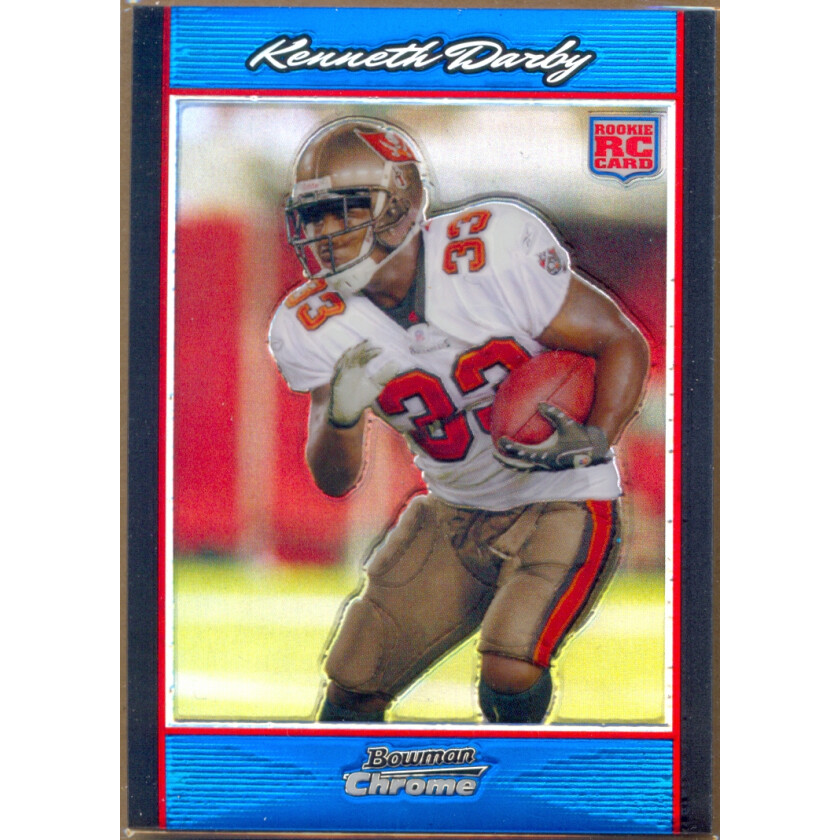 2007 Bowman Chrome Blue Refractors #BC100 Kenneth Darby. rookie card picture