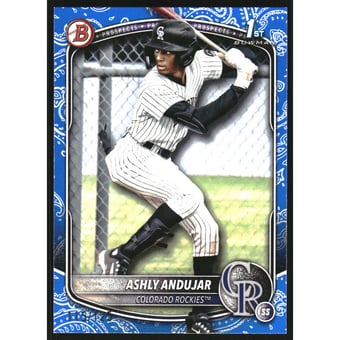 2025 Bowman Prospects Blue Pattern #BP20 Ashly Andujar