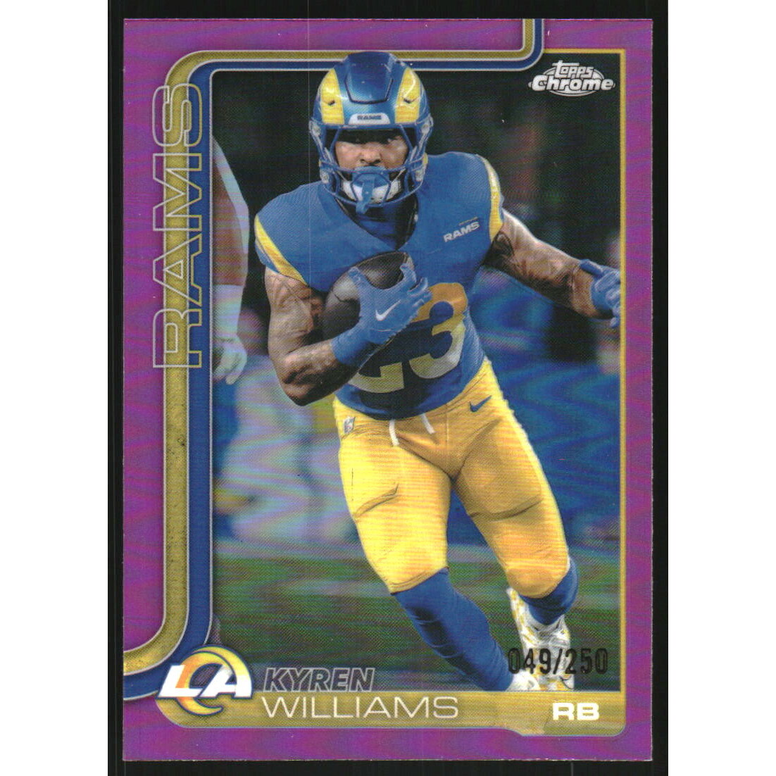 2025 Topps Chrome Pink Refractors #168 Kyren Williams