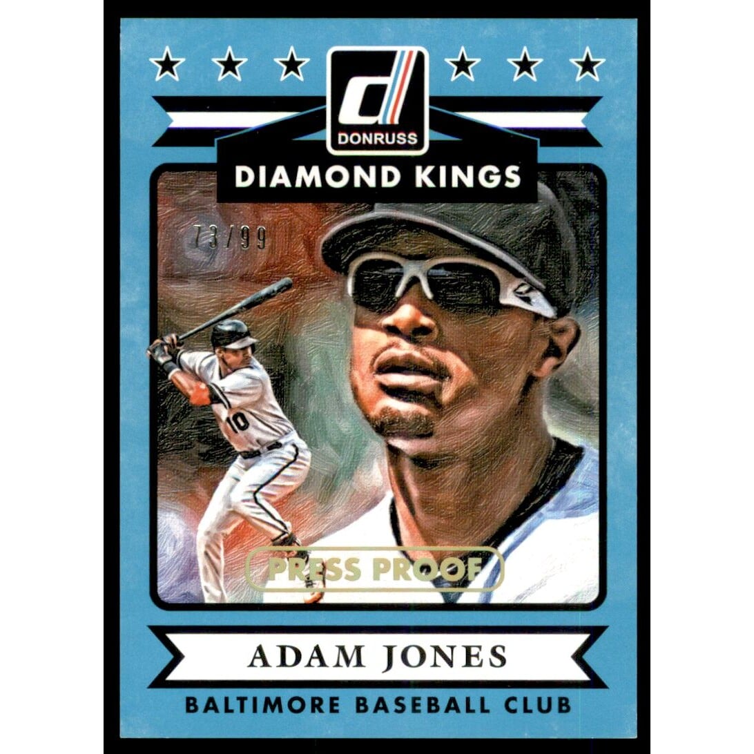2015 Donruss Press Proofs Gold #3 Adam Jones DK. rookie card picture