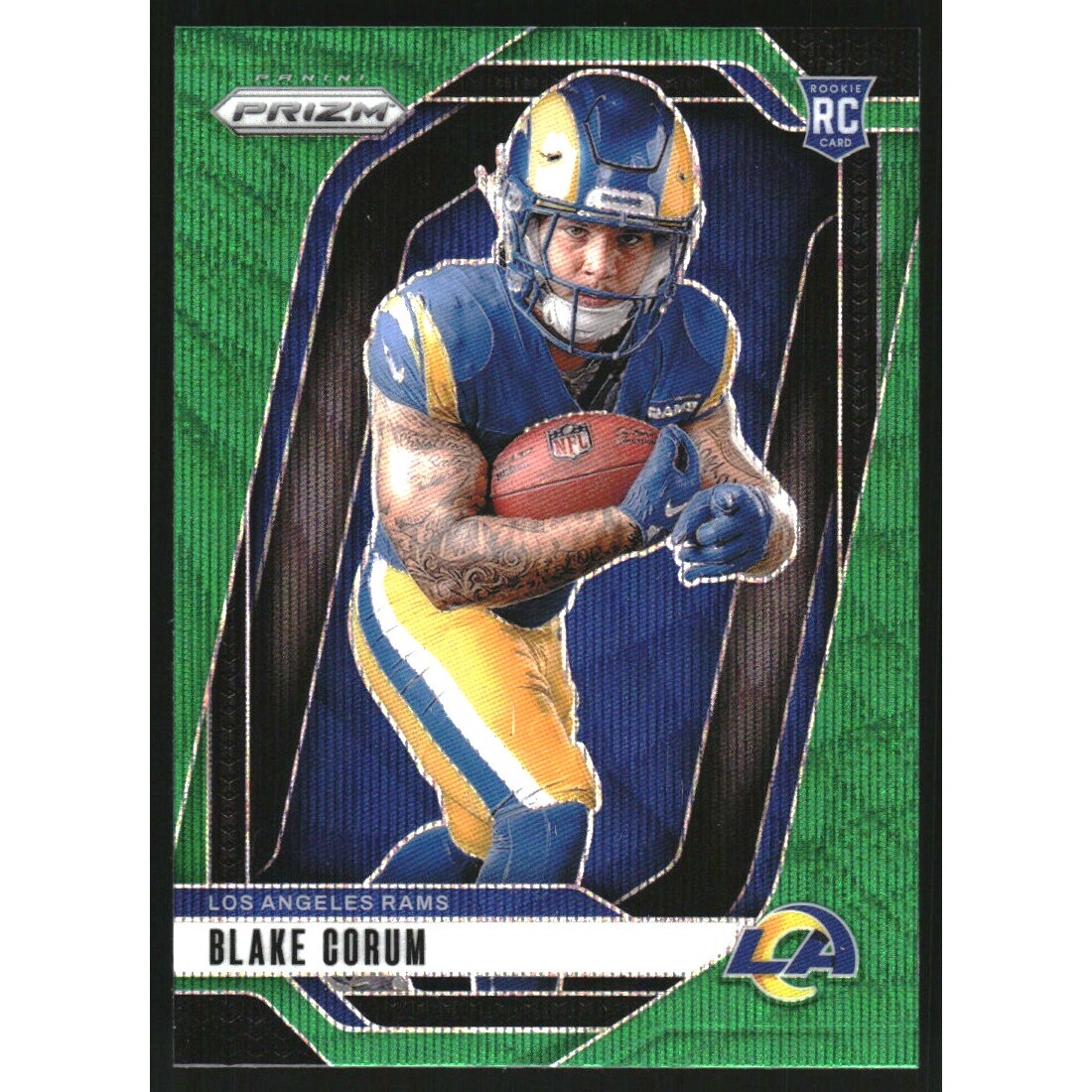 2024 Panini Prizm Rookie Variations Prizms Green Wave #4 Blake Corum 2024 Panini Prizm Rookie Variations Prizms Green Wave #4 Blake Corum