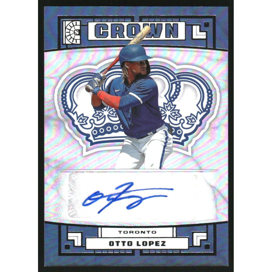 2022 Panini Capstone Crown Autographs #21 Otto Lopez. rookie card picture