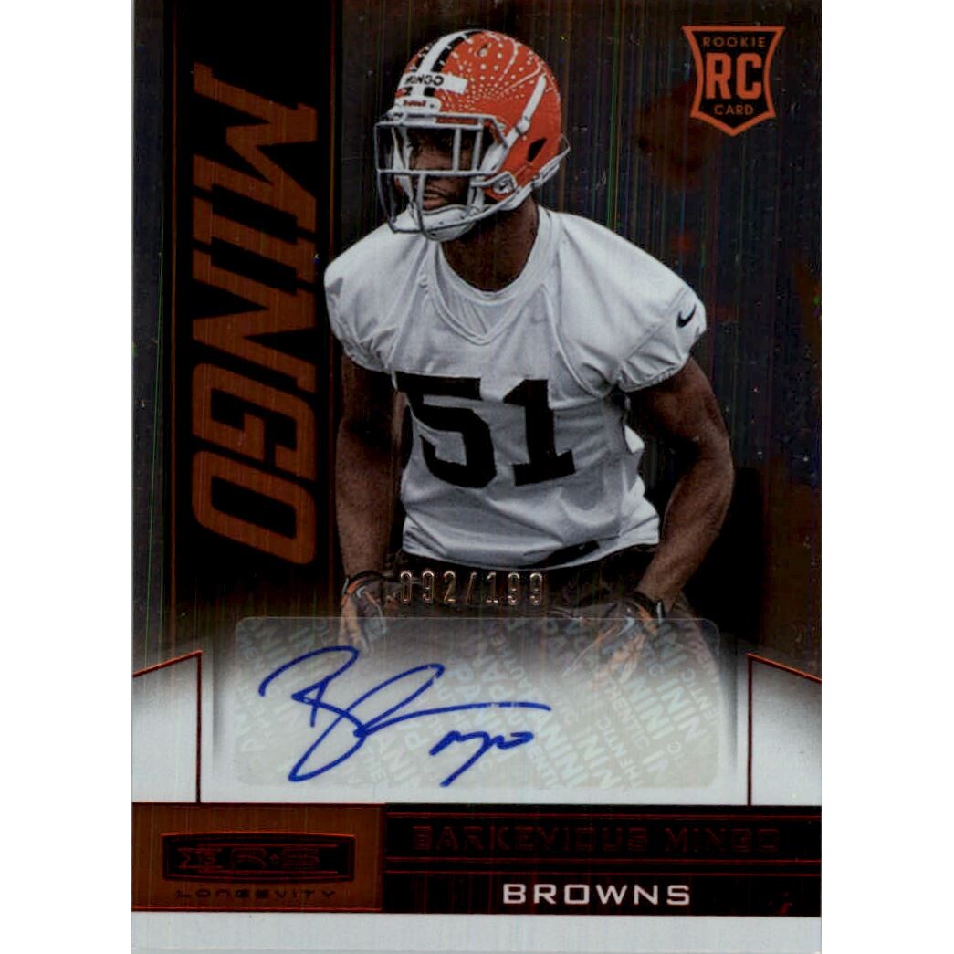2013 Rookies and Stars Longevity Rookie Autographs Ruby #108 Barkevious Mingo/199 2013 Rookies and Stars Longevity Rookie Autographs Ruby #108 Barkevious Mingo/199