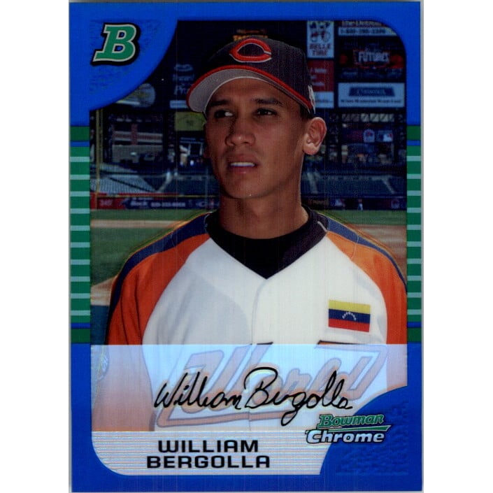 2005 Bowman Chrome Draft Blue Refractors #BDP141 William Bergolla PROS. rookie card picture