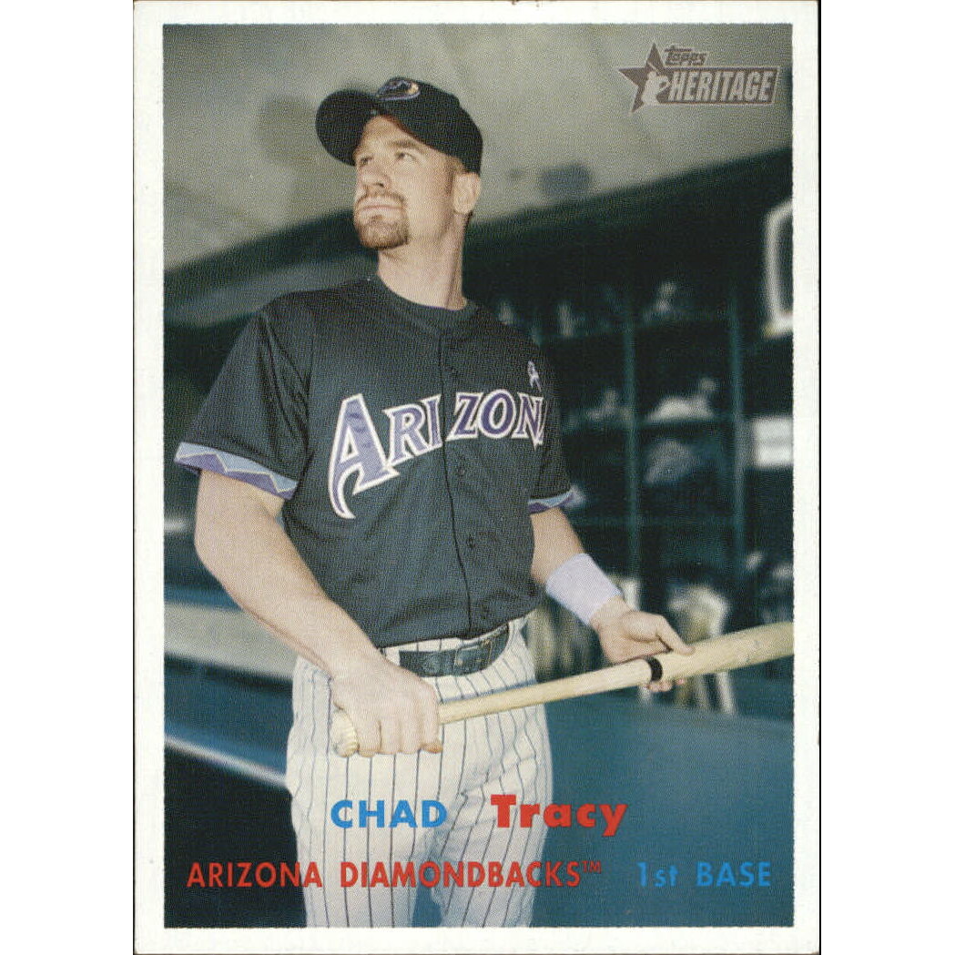 2006 Topps Heritage #311 Chad Tracy SP. rookie card picture