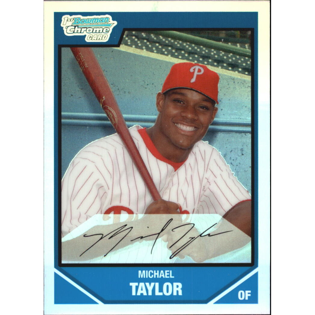 2007 Bowman Chrome Draft Draft Picks Refractors #BDPP37 Michael Taylor