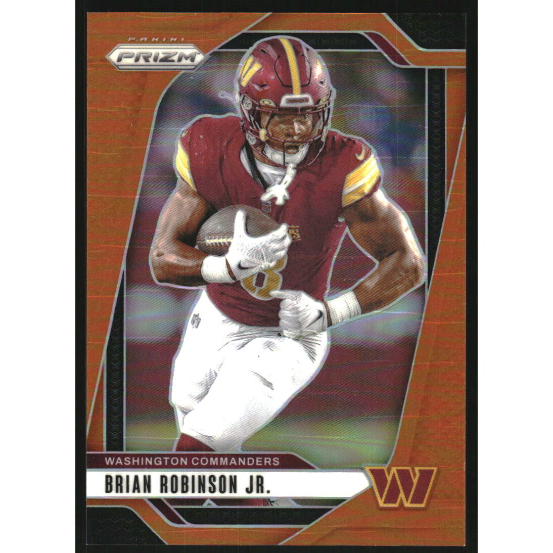 2024 Panini Prizm Prizms Orange #288 Brian Robinson Jr.. rookie card picture