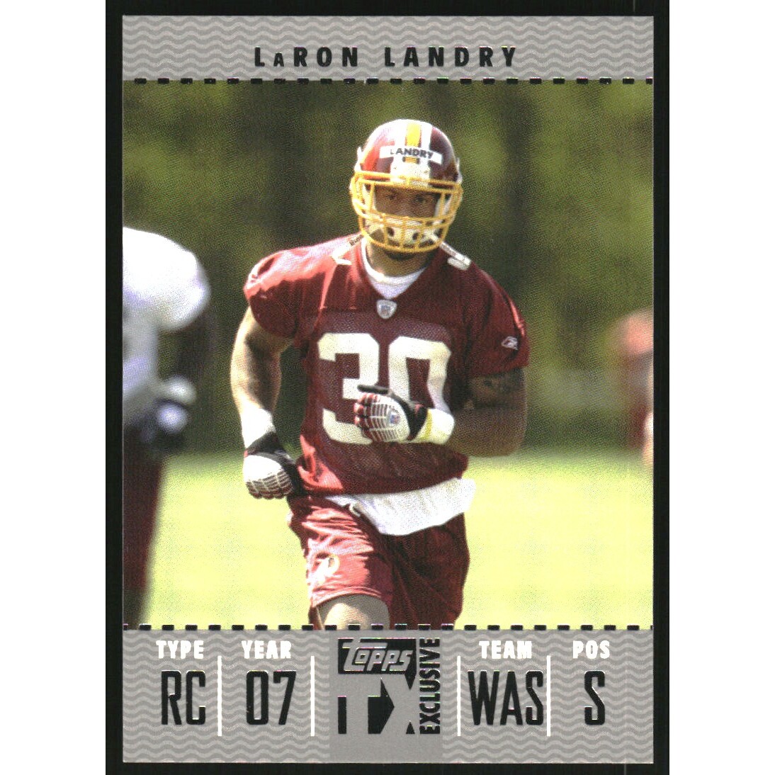 2007 Topps TX Exclusive Silver #118 LaRon Landry. rookie card picture
