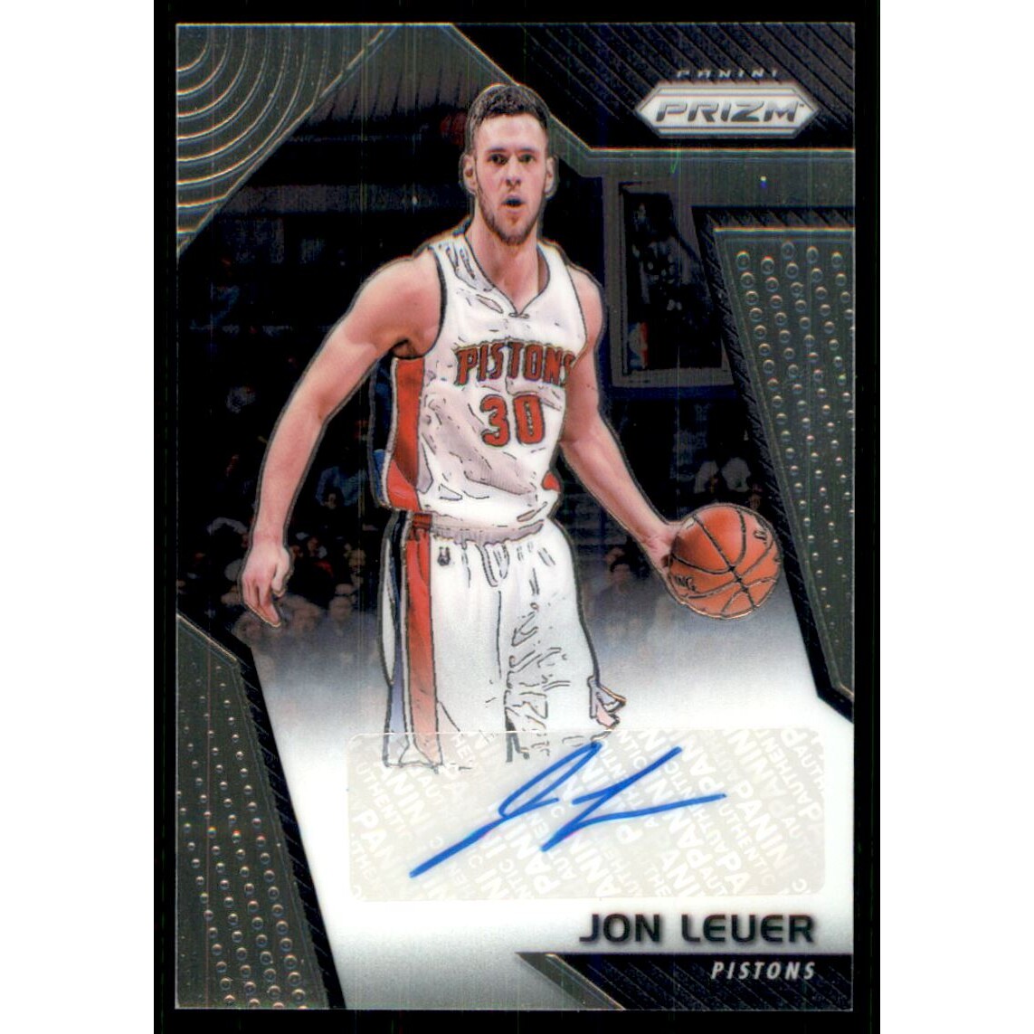2017-18 Panini Prizm Signatures #56 Jon Leuer