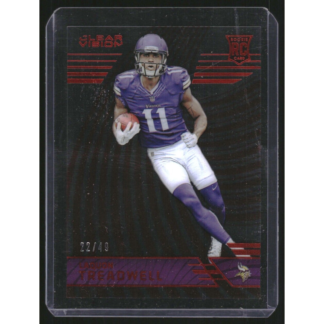 2016 Panini Clear Vision Red #170 Laquon Treadwell L3. rookie card picture