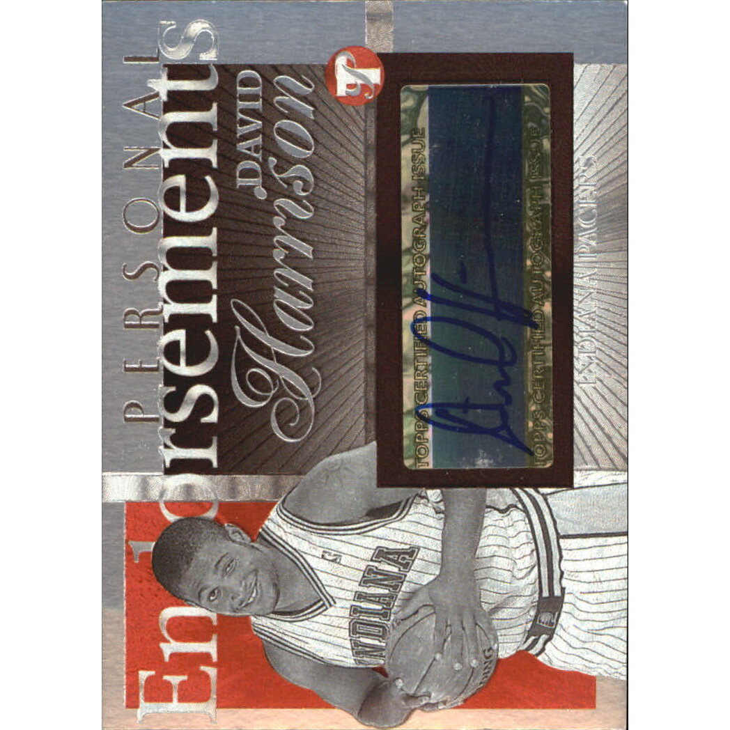 2004-05 Topps Pristine Personal Endorsements #DH David Harrison C