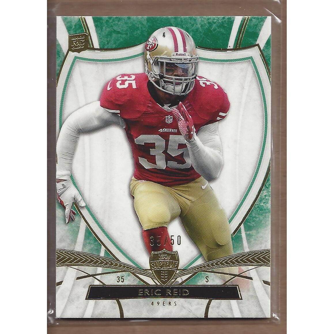 2013 Topps Supreme Green #76 Eric Reid. rookie card picture