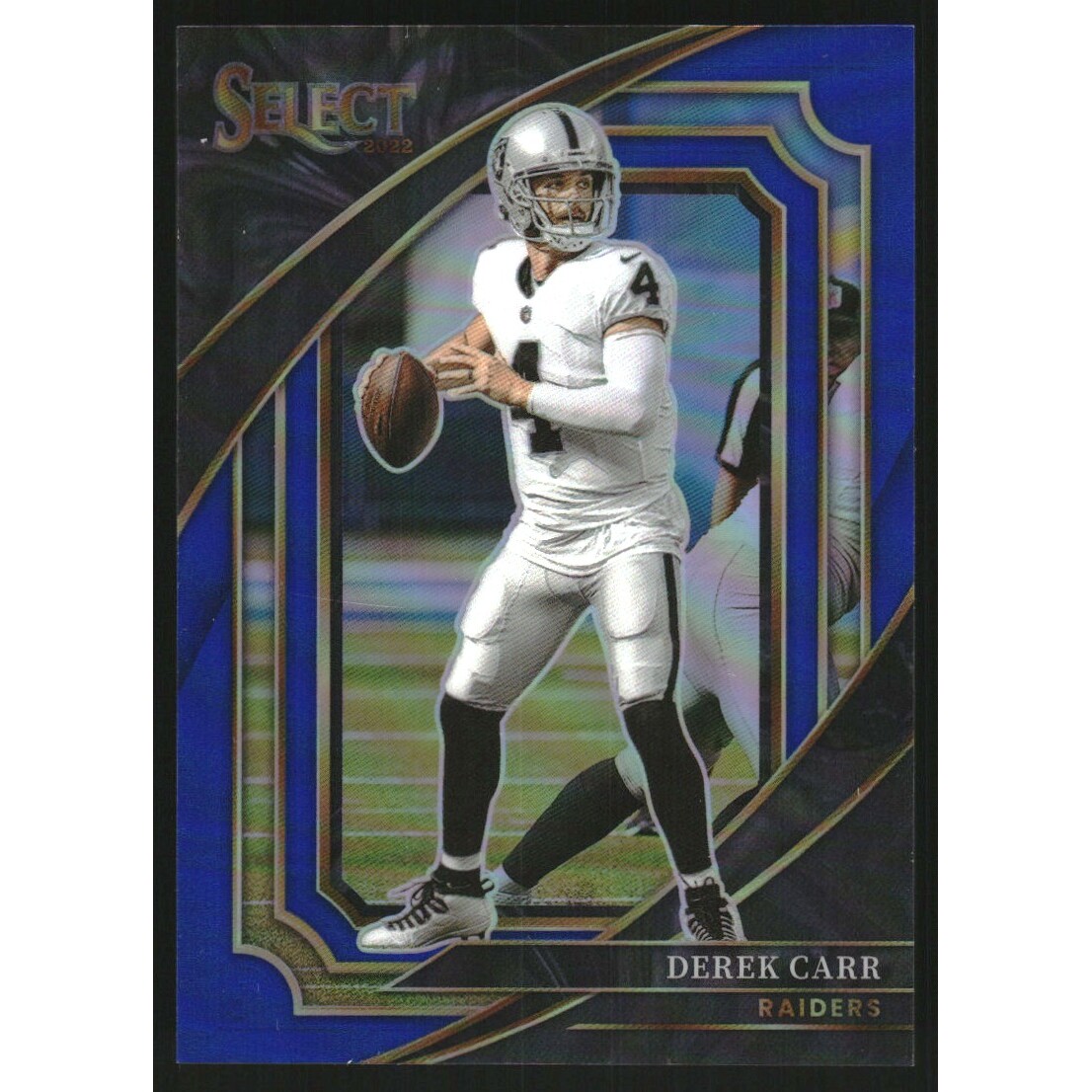 2022 Select Prizm Blue #373 Derek Carr