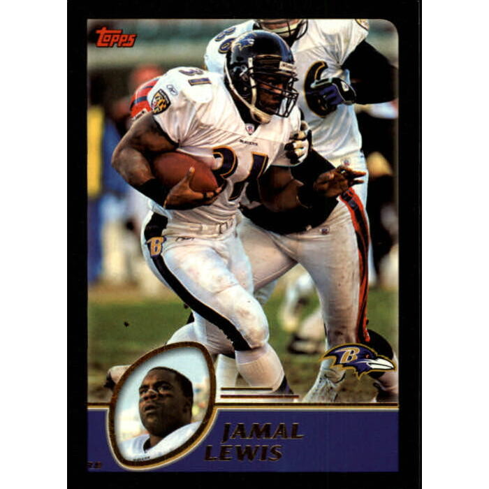 2003 Topps Black #199 Jamal Lewis. rookie card picture