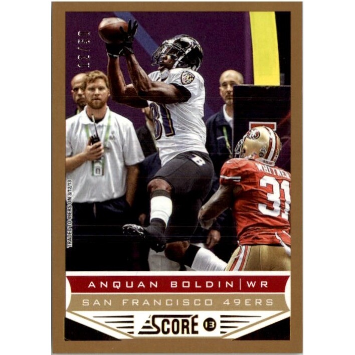 2013 Score Gold Zone #191 Anquan Boldin