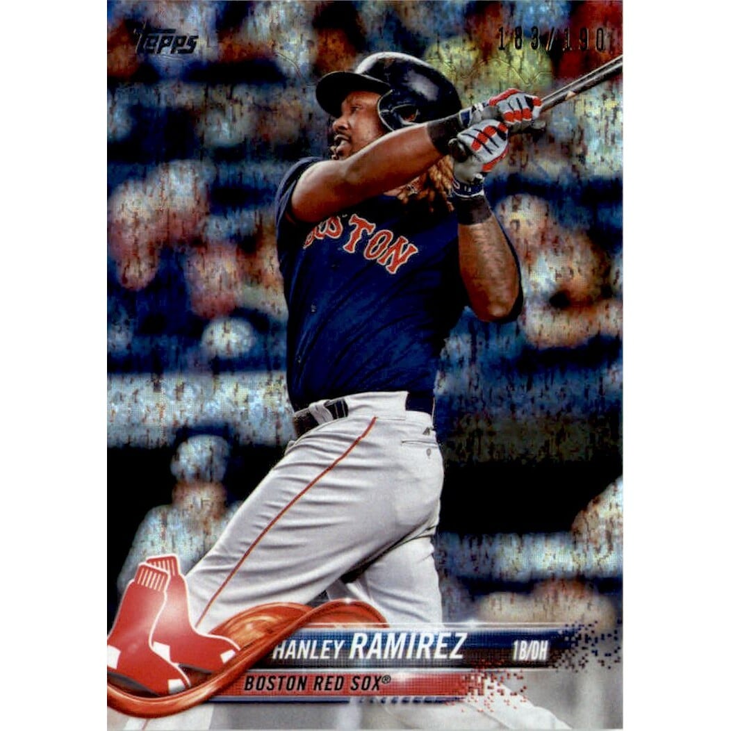 2018 Topps Factory Set Foilboard #457 Hanley Ramirez. rookie card picture