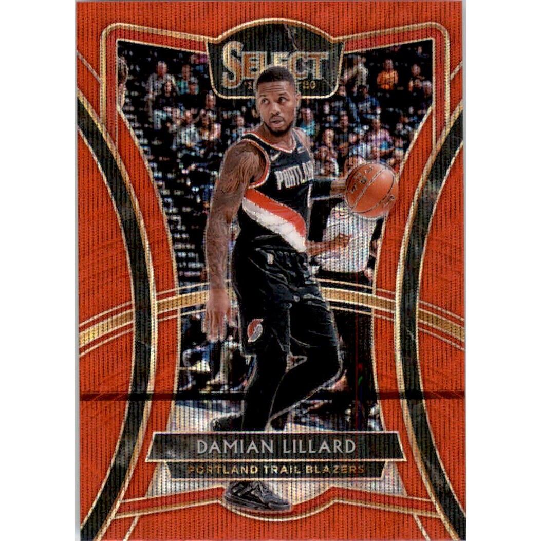2019-20 Select Prizms Red Wave #106 Damian Lillard