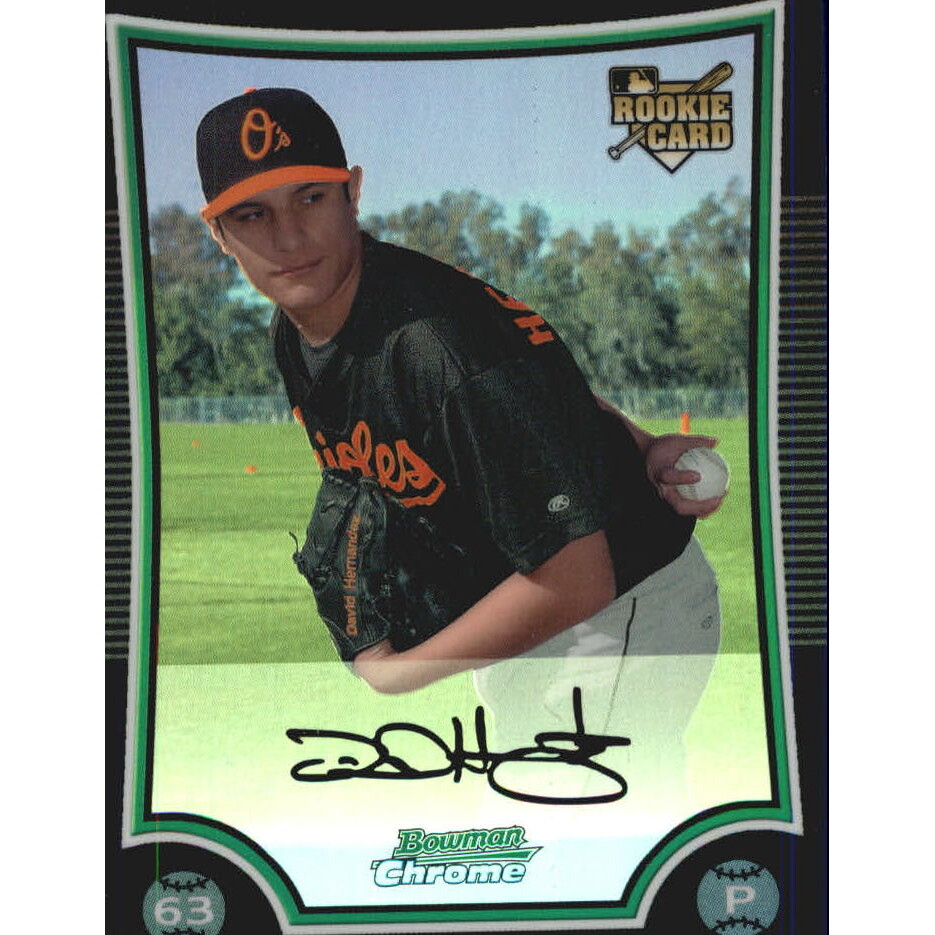 2009 Bowman Chrome Refractors #203 Andrew Bailey. rookie card picture