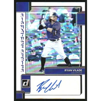 2022 Donruss Signature Series #6 Ryan Vilade