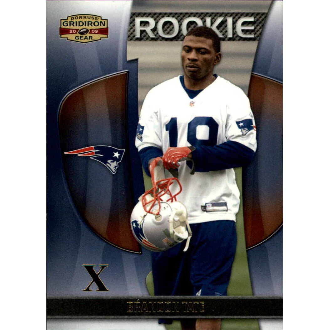 2009 Donruss Gridiron Gear Gold X's #115 Brandon Tate. rookie card picture