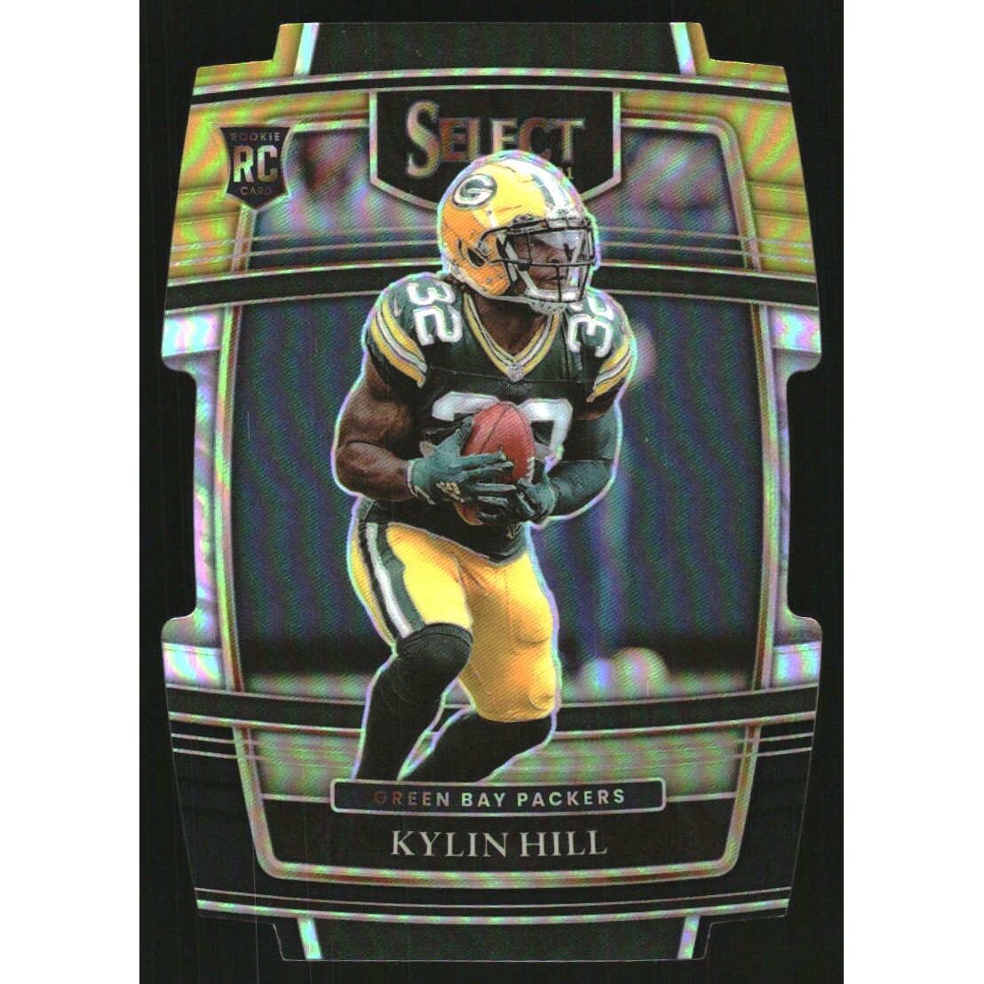 2021 Select Prizm Black and Gold Die Cut #100 Kylin Hill