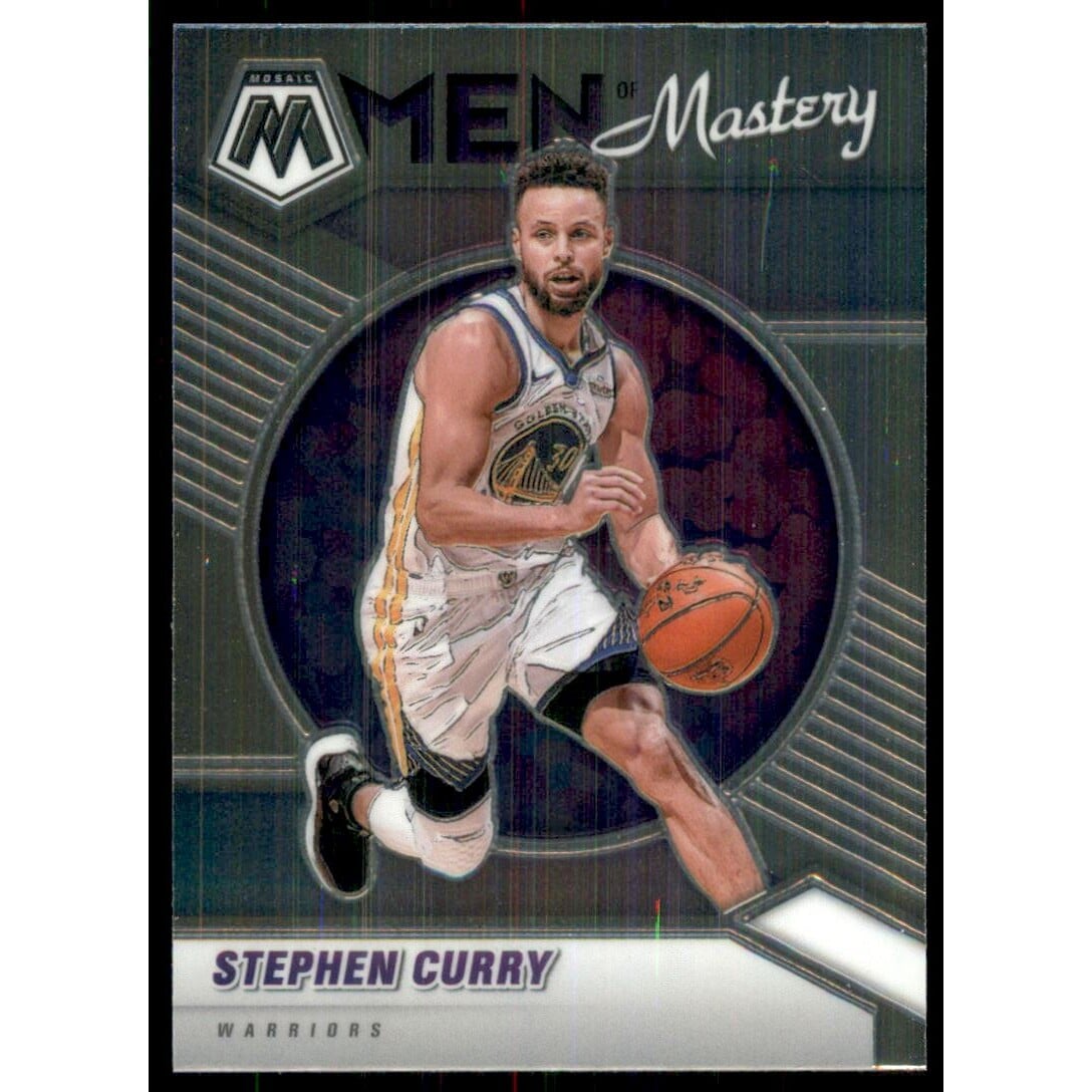2020-21 Panini Mosaic Men of Mastery #16 Stephen Curry. rookie card picture