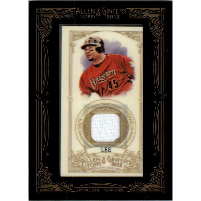 2012 Topps Allen and Ginter Relics #CL Carlos Lee. rookie card picture
