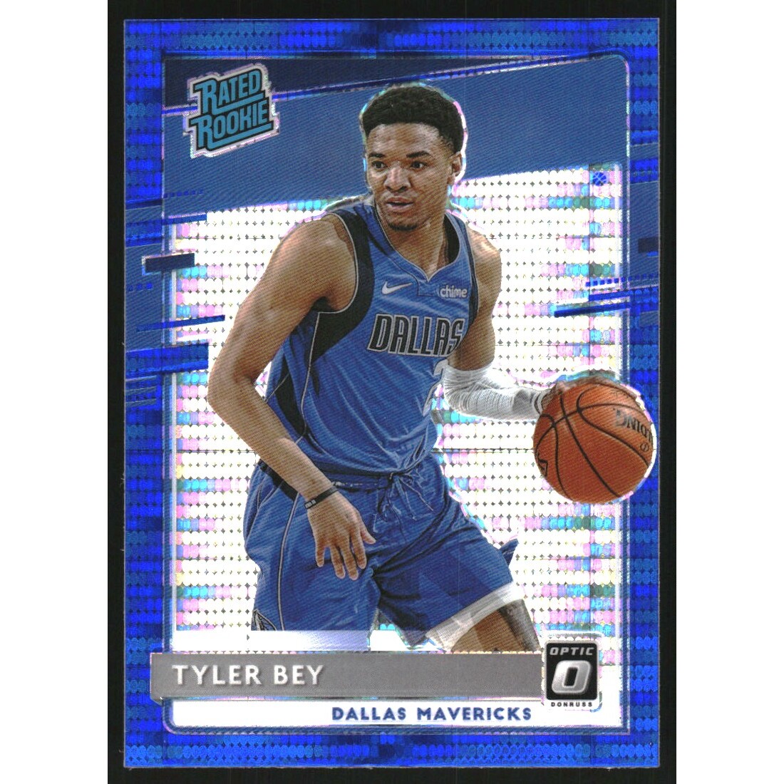 2020-21 Donruss Optic Blue Pulsar #186 Tyler Bey RR