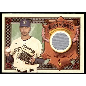 2022 Topps Allen and Ginter Relics #AGRADW Devin Williams
