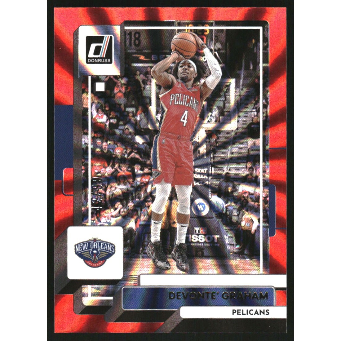 2022-23 Donruss Holo Red Laser #166 Devonte’ Graham 2022-23 Donruss Holo Red Laser #166 Devonte’ Graham