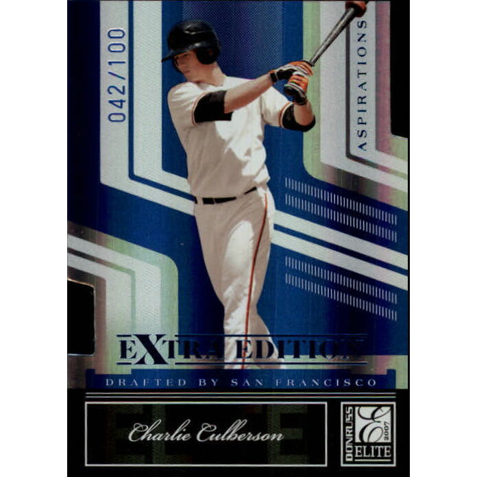 2007 Donruss Elite Extra Edition Aspirations #91 Charlie Culberson. rookie card picture