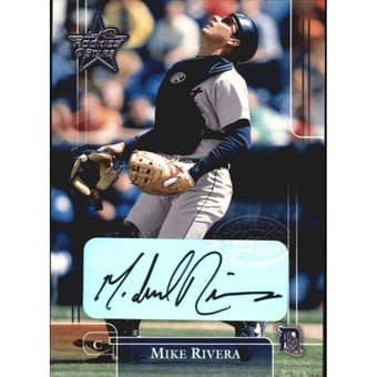 2002 Leaf Rookies and Stars Great American Signings #40 Mike Rivera/175*