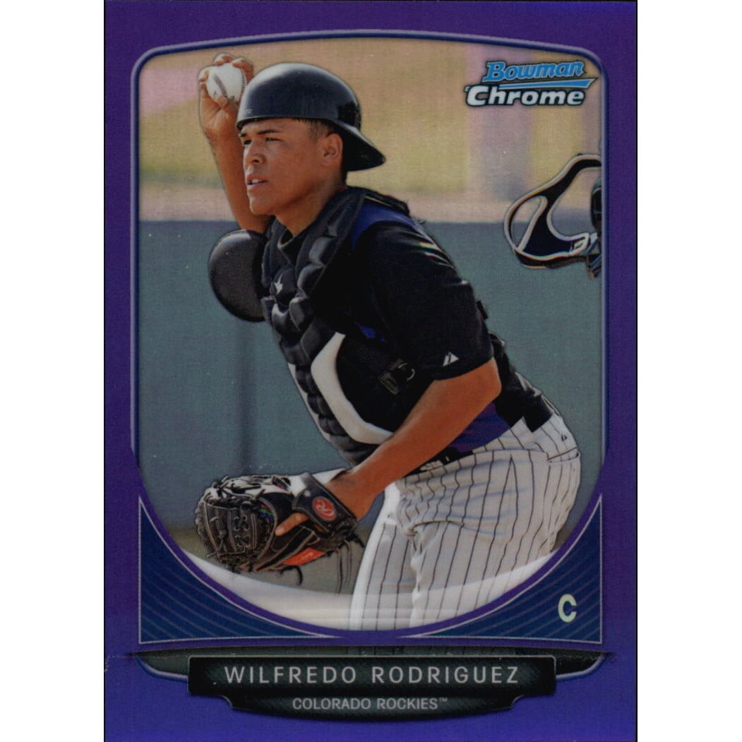 2013 Bowman Chrome Prospects Purple Refractors #BCP148 Wilfredo Rodriguez. rookie card picture