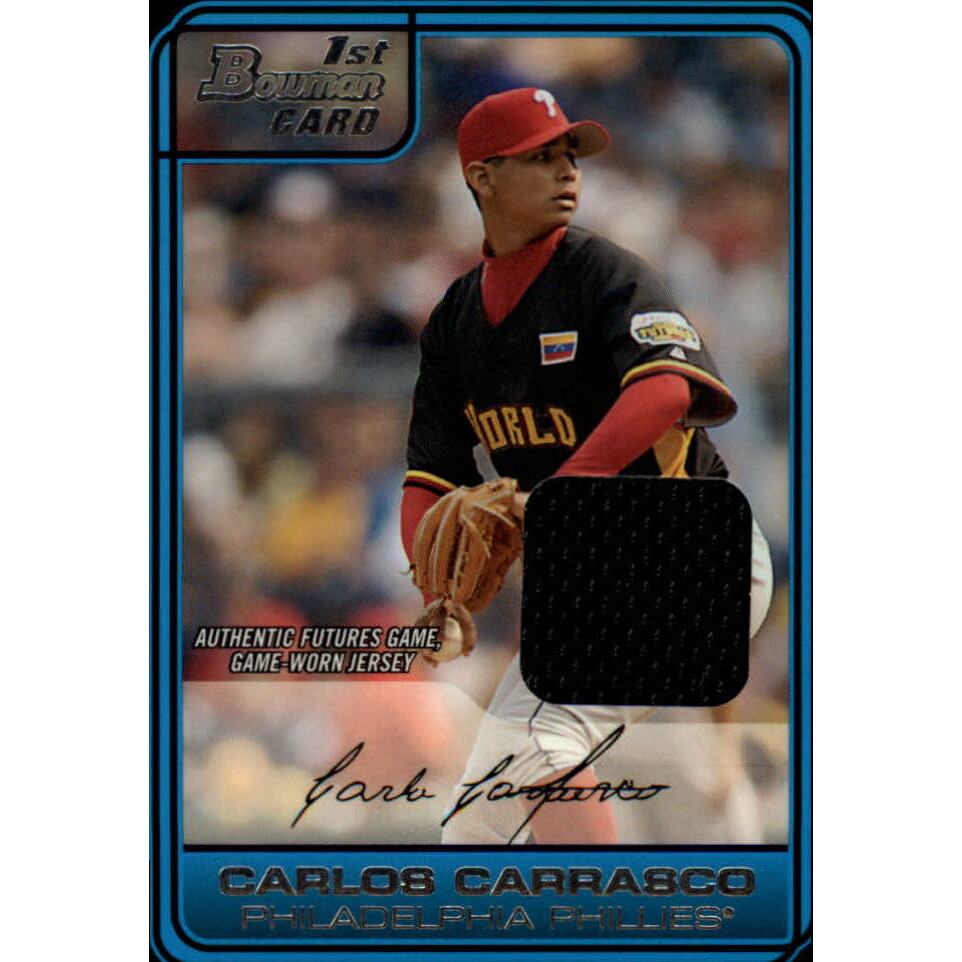 2006 Bowman Draft Future’s Game Prospects Relics #4 Carlos Carrasco Jsy B 2006 Bowman Draft Future’s Game Prospects Relics #4 Carlos Carrasco Jsy B
