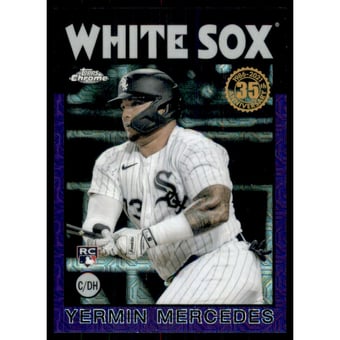 2021 Topps Update '86 Topps Silver Pack Purple Refractors #86C24 Yermin Mercedes