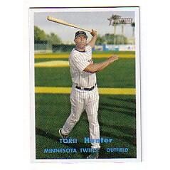 2006 Topps Heritage #350B T.Hunter Blue Ltr SP