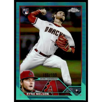 2023 Topps Chrome Aqua Refractors #193 Ryne Nelson