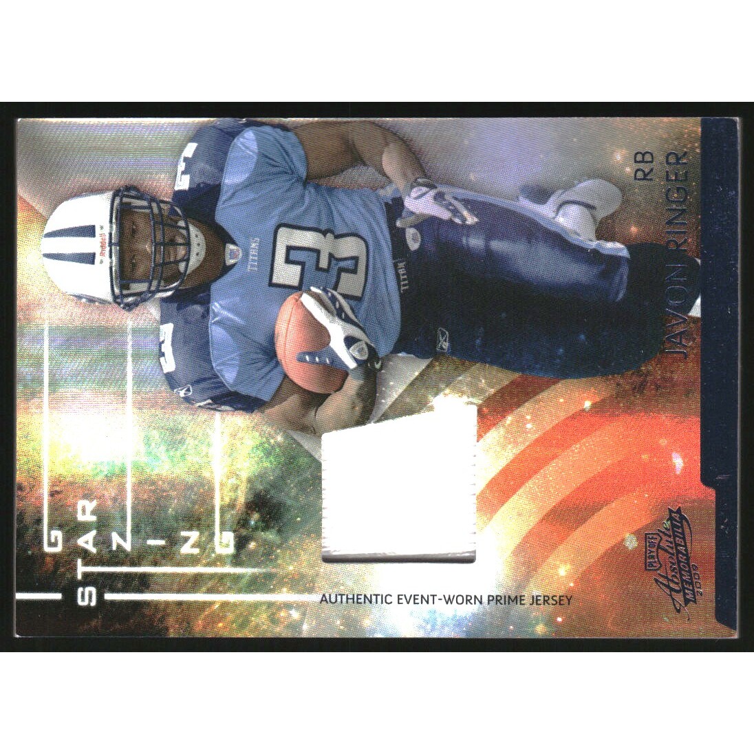 2009 Absolute Memorabilia Star Gazing Materials Prime #19 Javon Ringer
