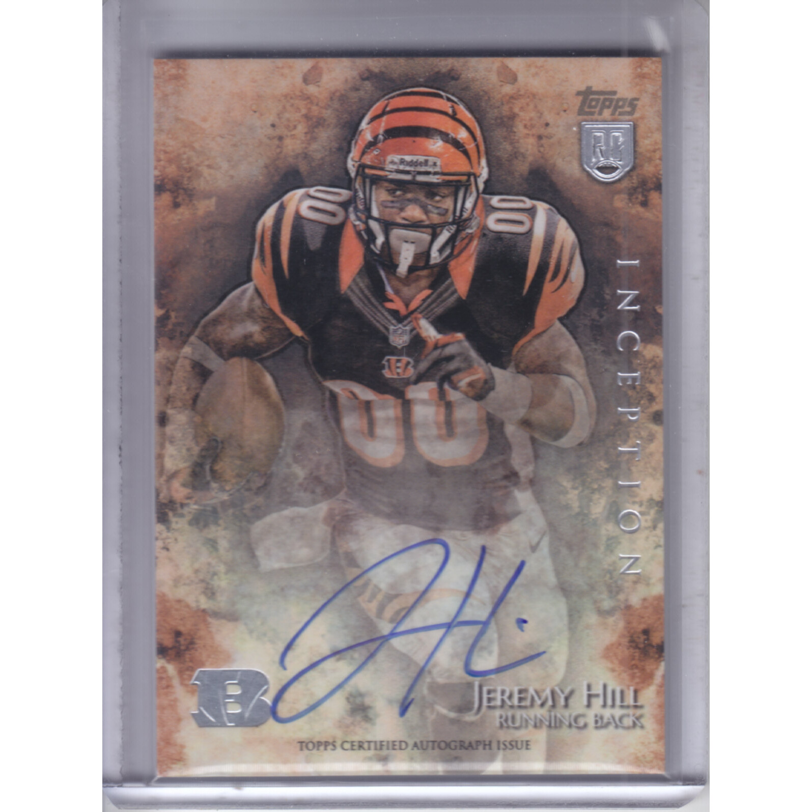 2014 Topps Inception #27R Jeremy Hill AU RC
