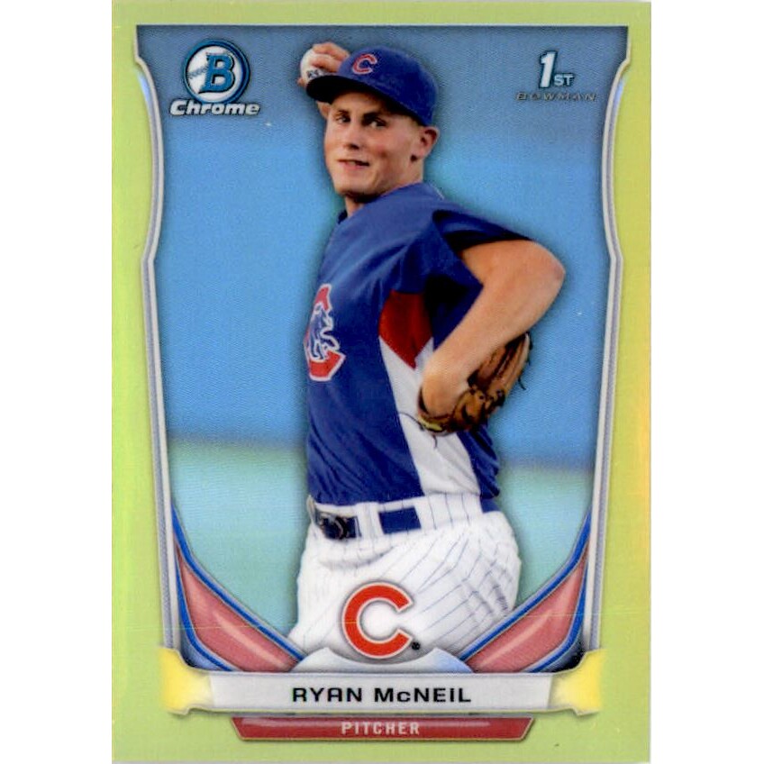 2014 Bowman Chrome Mini Factory Set Yellow Refractors #9 Ryan McNeil 2014 Bowman Chrome Mini Factory Set Yellow Refractors #9 Ryan McNeil