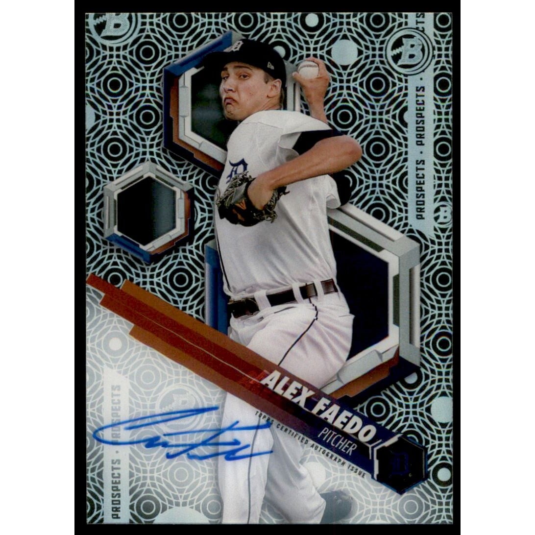 2018 Bowman High Tek Prospect Autographs #PHTAF Alex Faedo. rookie card picture
