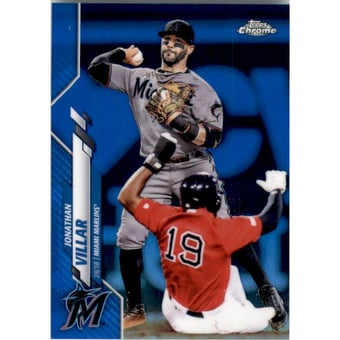 2020 Topps Chrome Blue Refractors #75 Jonathan Villar