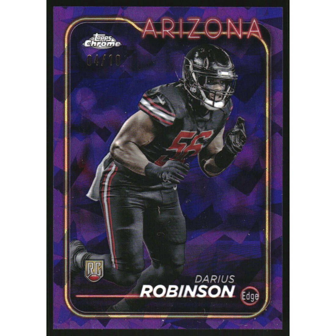 2024 Topps Chrome Sapphire Purple #289 Darius Robinson. rookie card picture