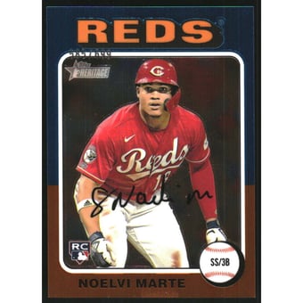 2024 Topps Heritage Chrome #301 Noelvi Marte HN/699