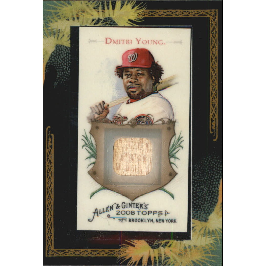 2008 Topps Allen and Ginter Relics #DY Dmitri Young Bat B. rookie card picture