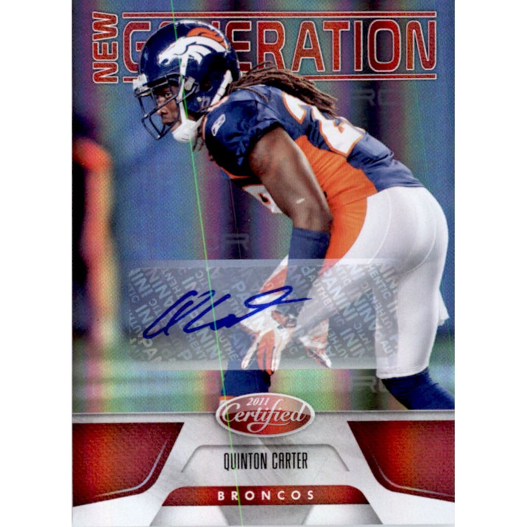 2011 Certified Mirror Red Signatures #225 Quinton Carter/250