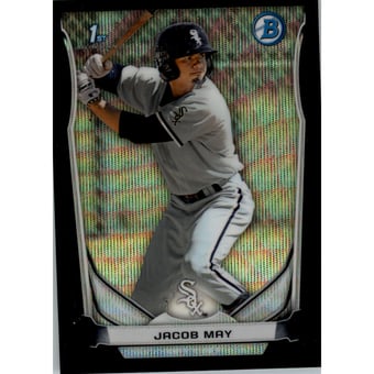2014 Bowman Chrome Prospects Black Wave Refractors #BCP3 Jacob May