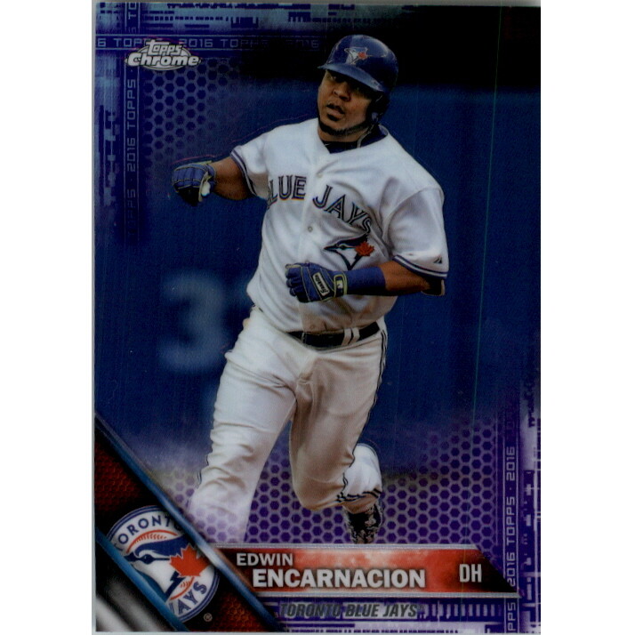 2016 Topps Chrome Purple Refractors #81 Edwin Encarnacion