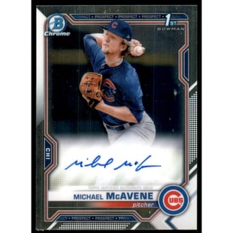 2021 Bowman Chrome Prospect Autographs #CPAMM Michael McAvene